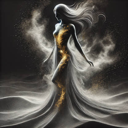 Ethereal Sand Woman Canvas