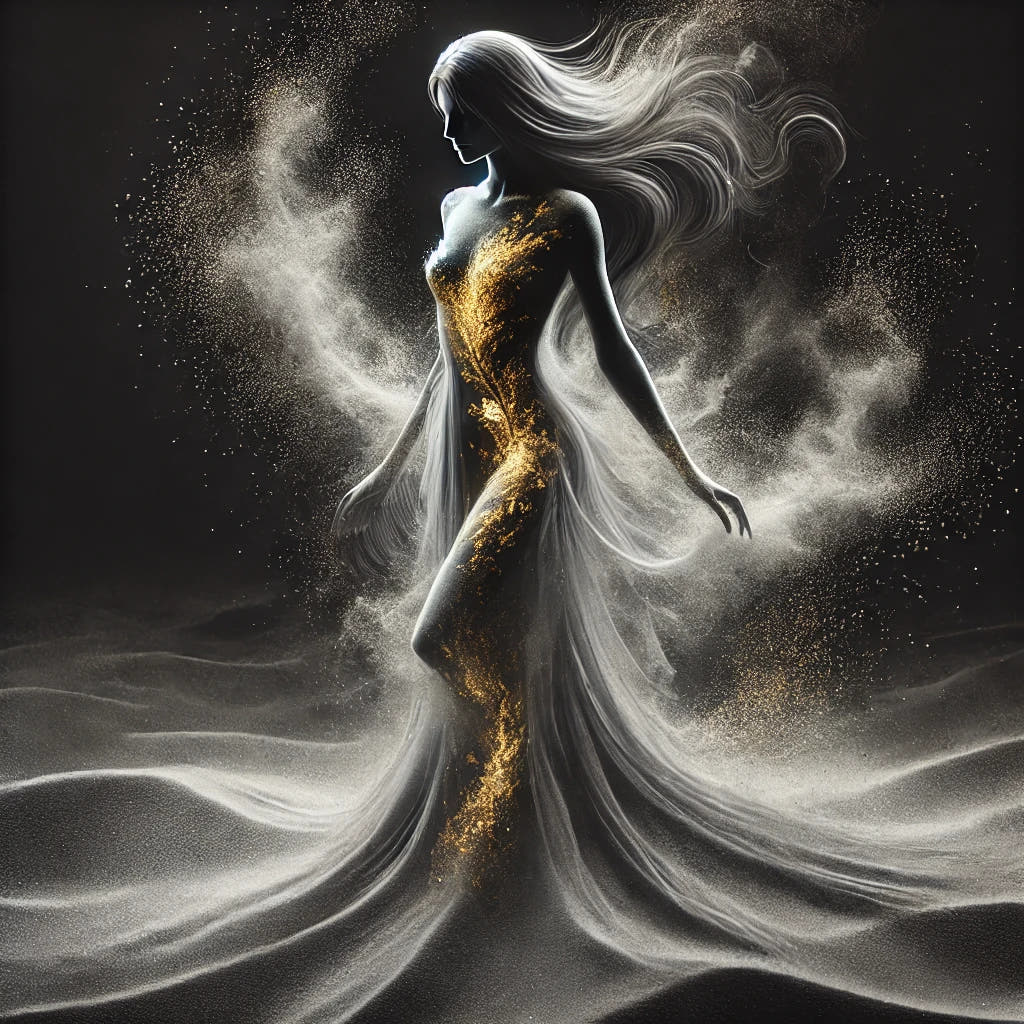 Ethereal Sand Woman Canvas
