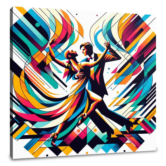 Geometric Salsa Canvas - Main Image