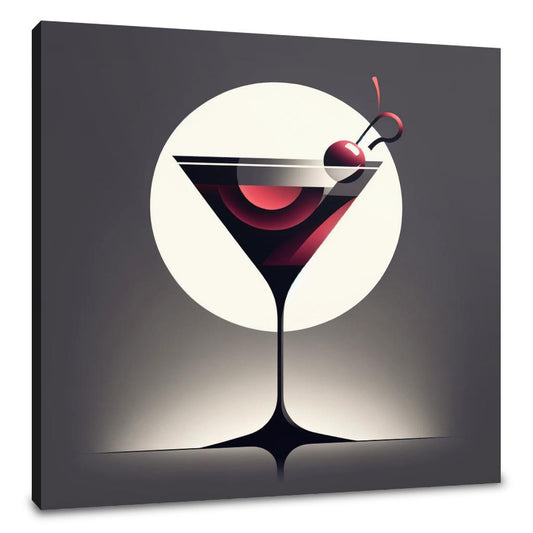 Manhattan Cocktail in Minimal Style Canvas - Main Image