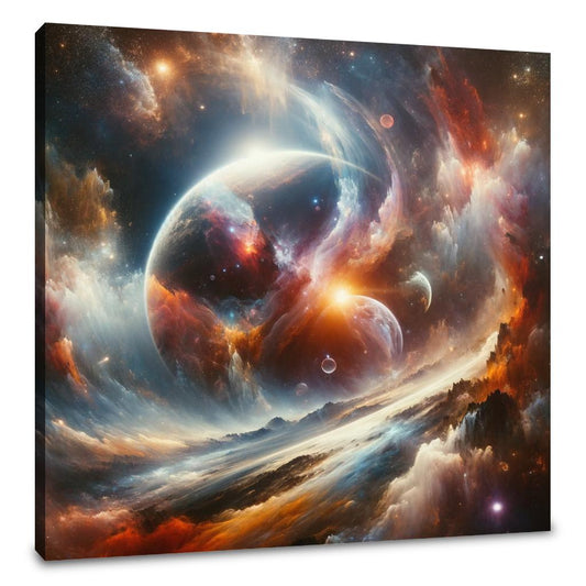 Cosmic Abstract Art on Canvas - Main Image