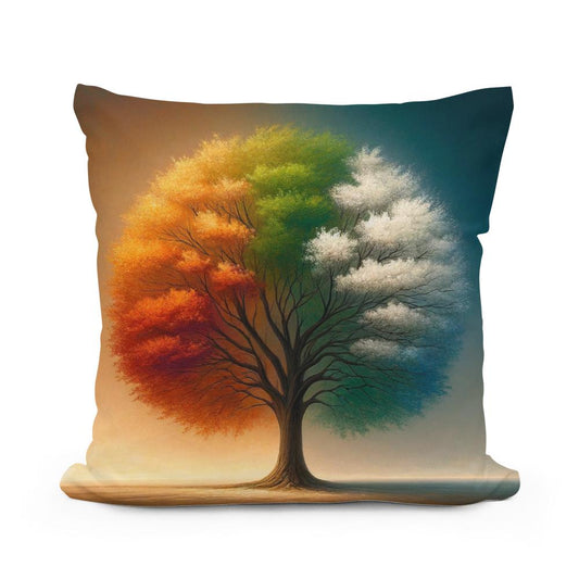 Seasonal Symphony Cotton Pillow - Main Image