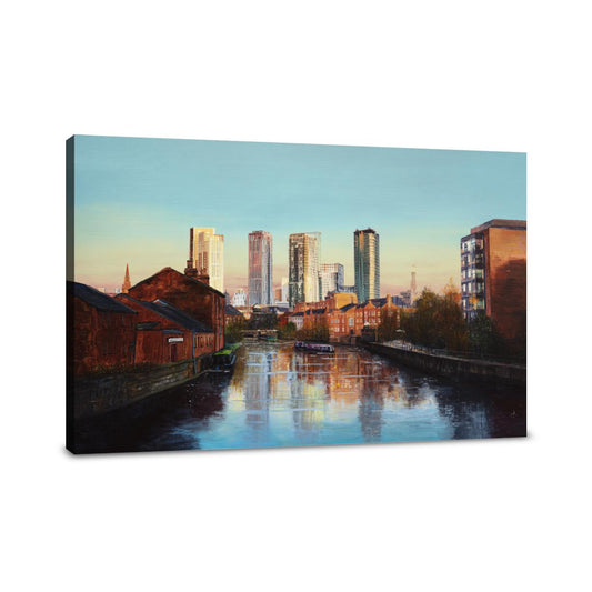 Leeds Evening Reflections Canvas - Main Image