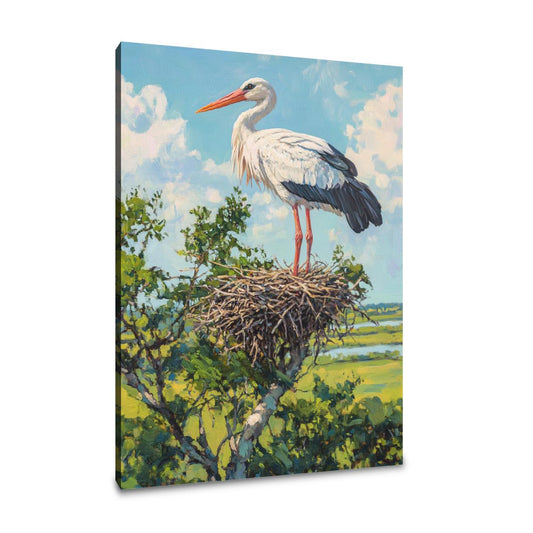 Majestic Stork's Nest Canvas - Main Image