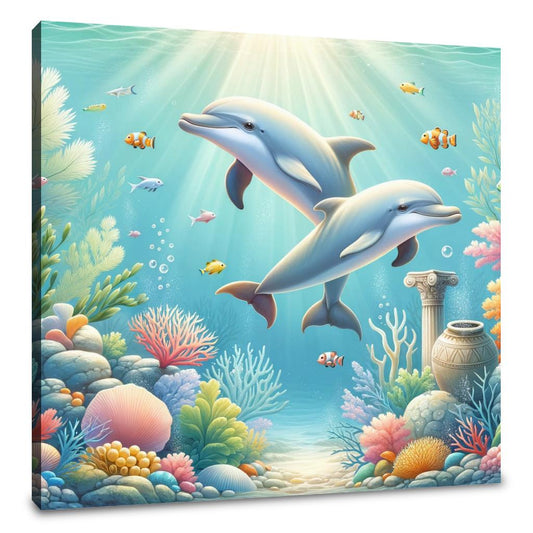 Dolphin Dreamland Canvas - Main Image