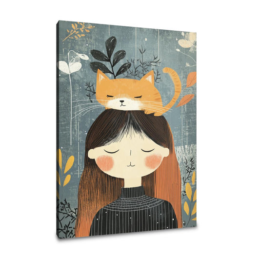 Cat-Headed Woman Canvas - Main Image