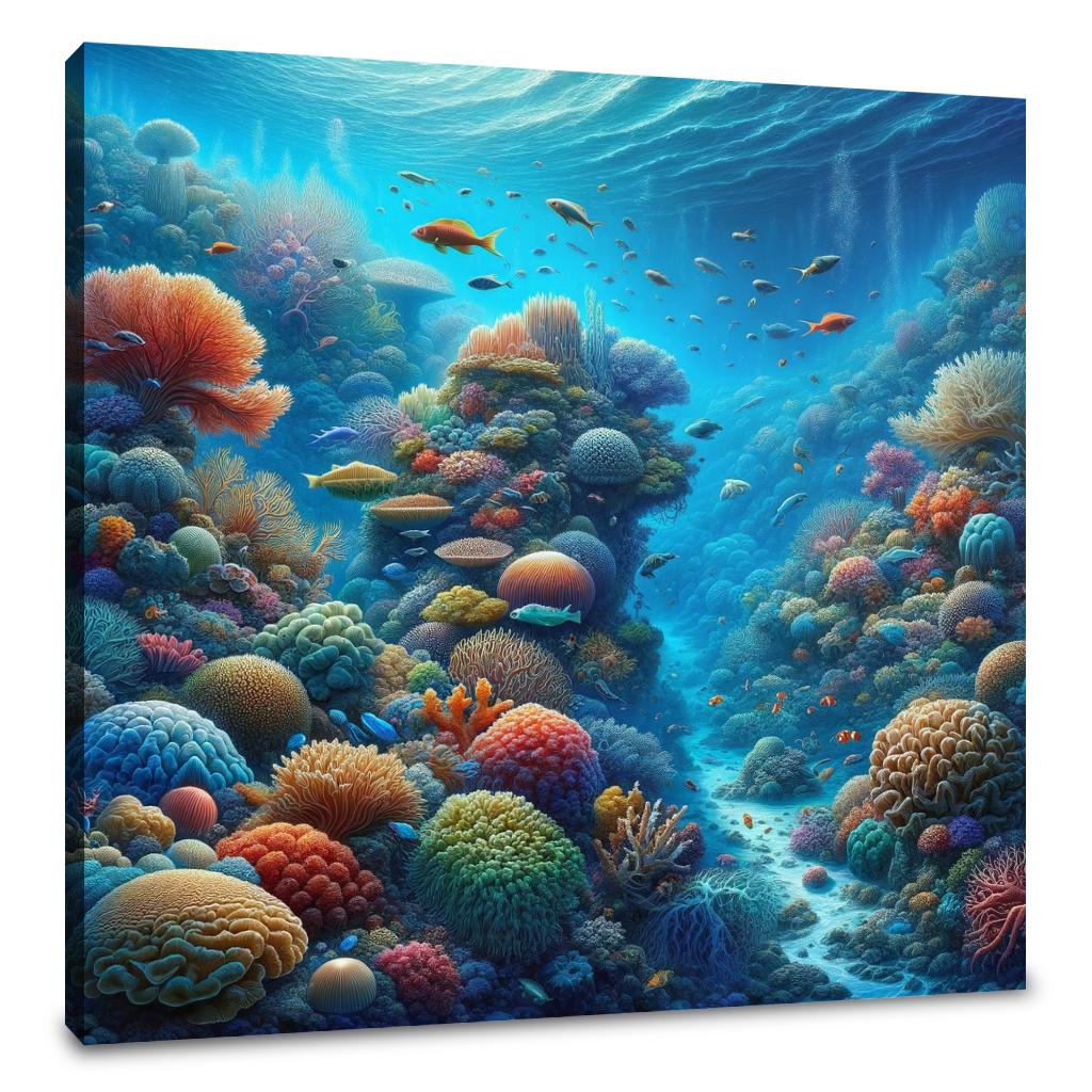 Coral Reef Symphony Canvas - Main Image