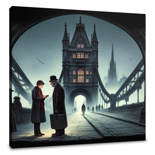 Whispered Secrets on London Bridge Canvas - Main Image