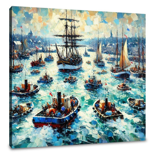 Harbour Hustle Canvas - Main Image