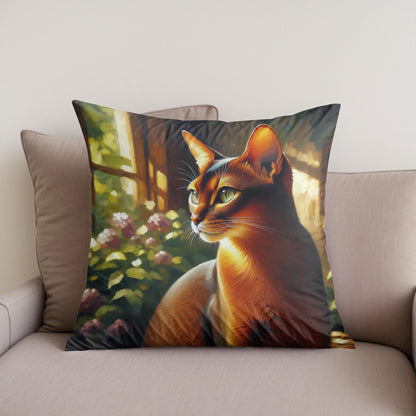 Abyssinian Tranquility Cotton Cushion - Secondary Image
