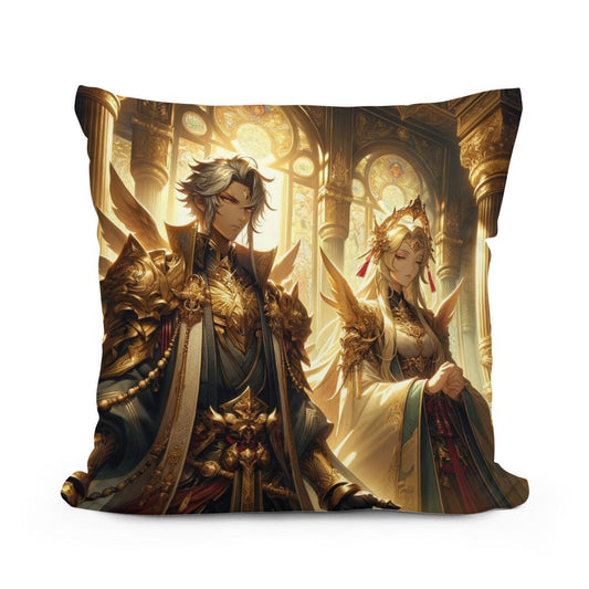 Temple Guardians Cotton Cushion - Main Image