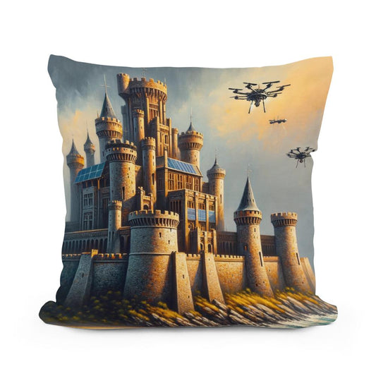 Tomorrow's Castle Sunrise Cotton Cushion - Main Image