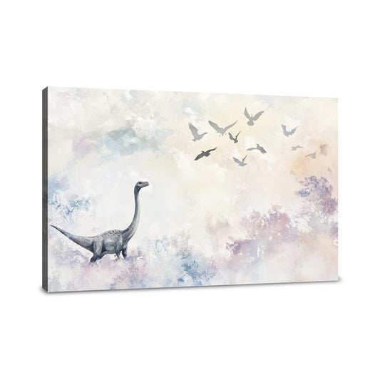 Dinosaur's Skyward Dream Canvas - Main Image