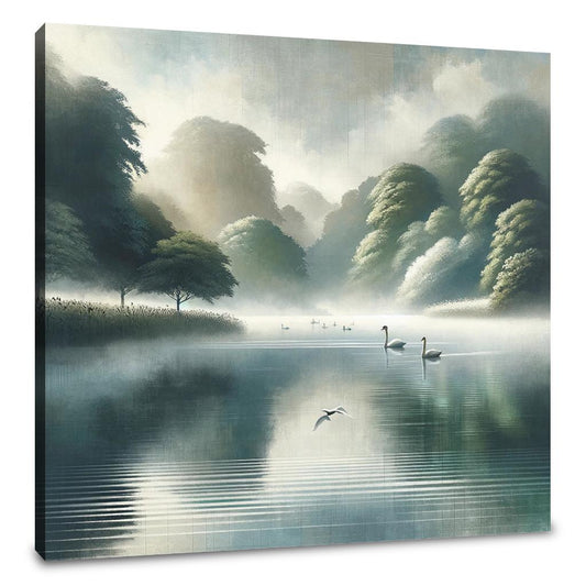Roath Park Lake Canvas - Main Image