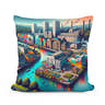 Newcastle Ouseburn Valley Creative Fusion Cotton Cushion - Main Image