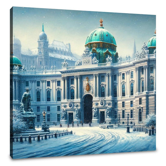 Vienna Winter at Hofburg Canvas - Main Image