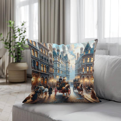 Victorian London Vista Cotton Cushion - Secondary Image 4