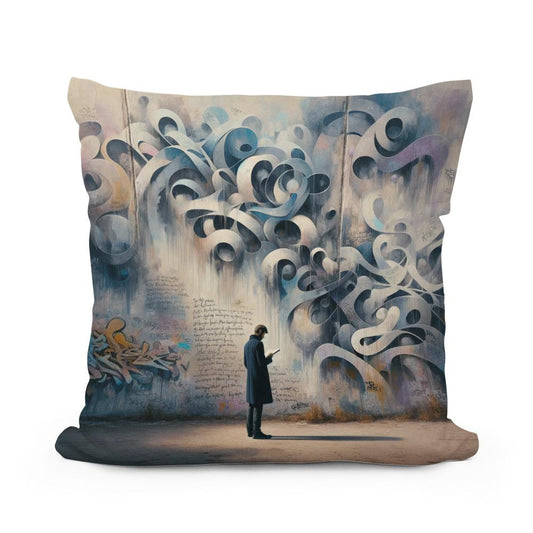 Poetic Murals Cotton Cushion - Main Image