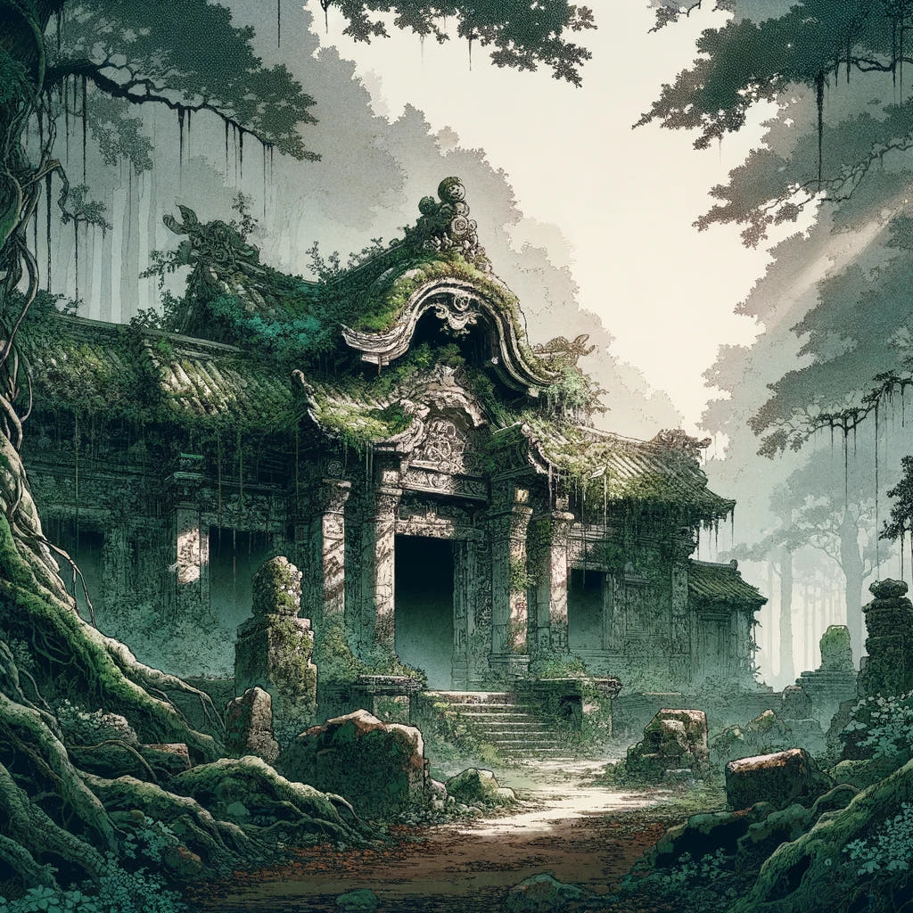 Forgotten Temple Canvas
