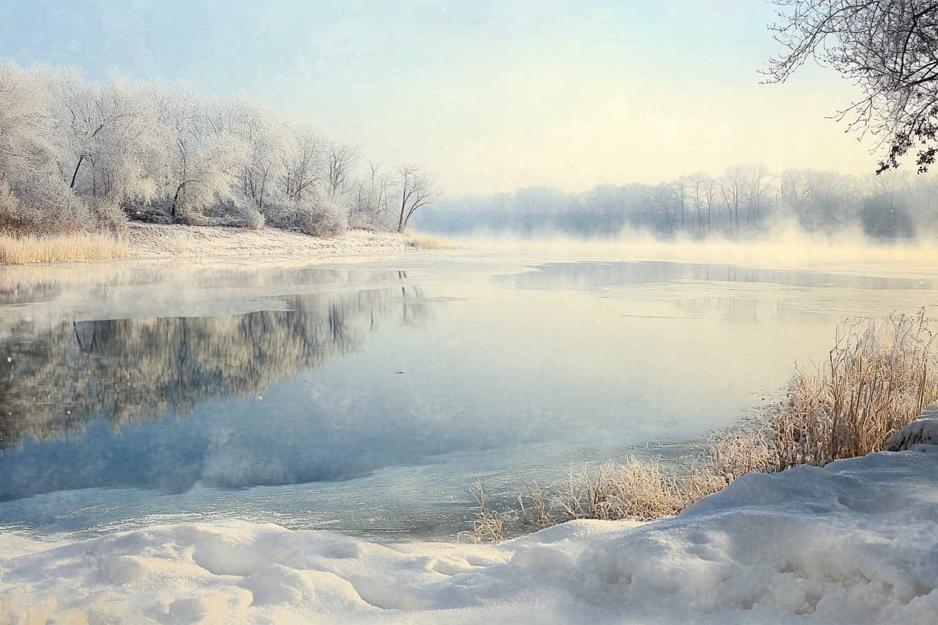 Frosted Serenity Canvas