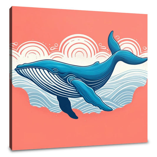 Serene Whale Canvas - Main Image