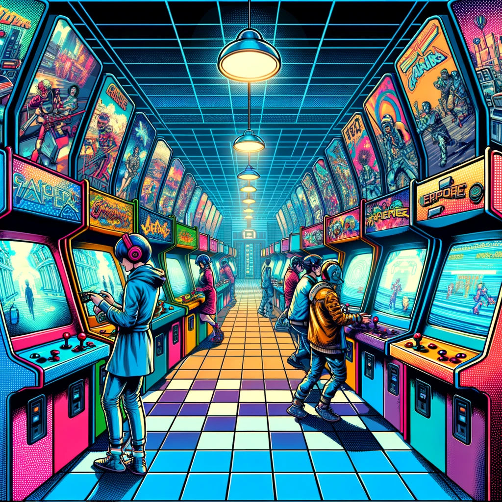 Future Play Arcade Canvas