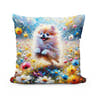 Pomeranian Joy Cotton Cushion - Main Image