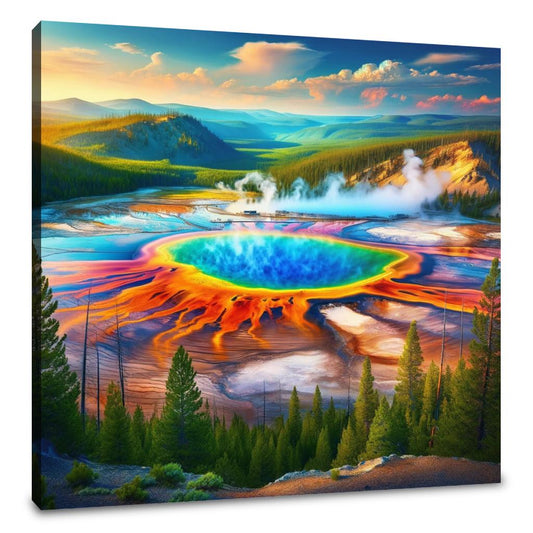 Grand Prismatic Vista Canvas - Main Image
