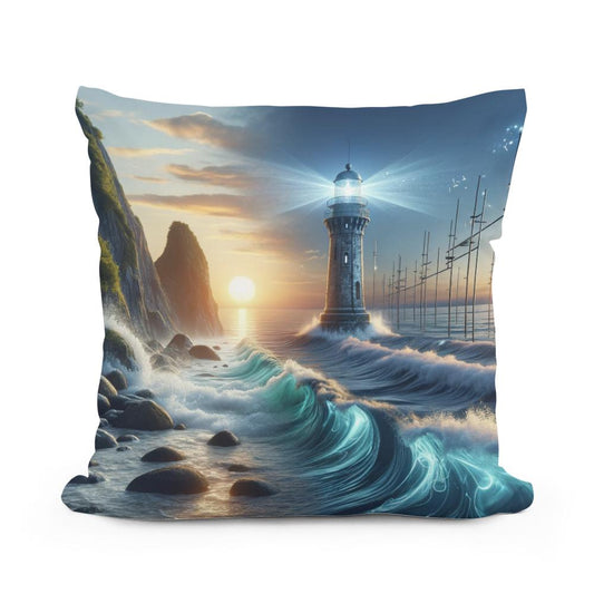Serenity Shores Beacon Cotton Cushion - Main Image