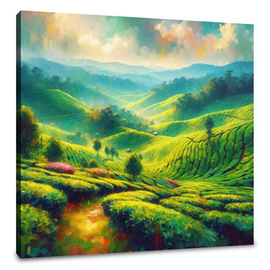 Cameron Highlands Tea Fields Canvas - Main Image