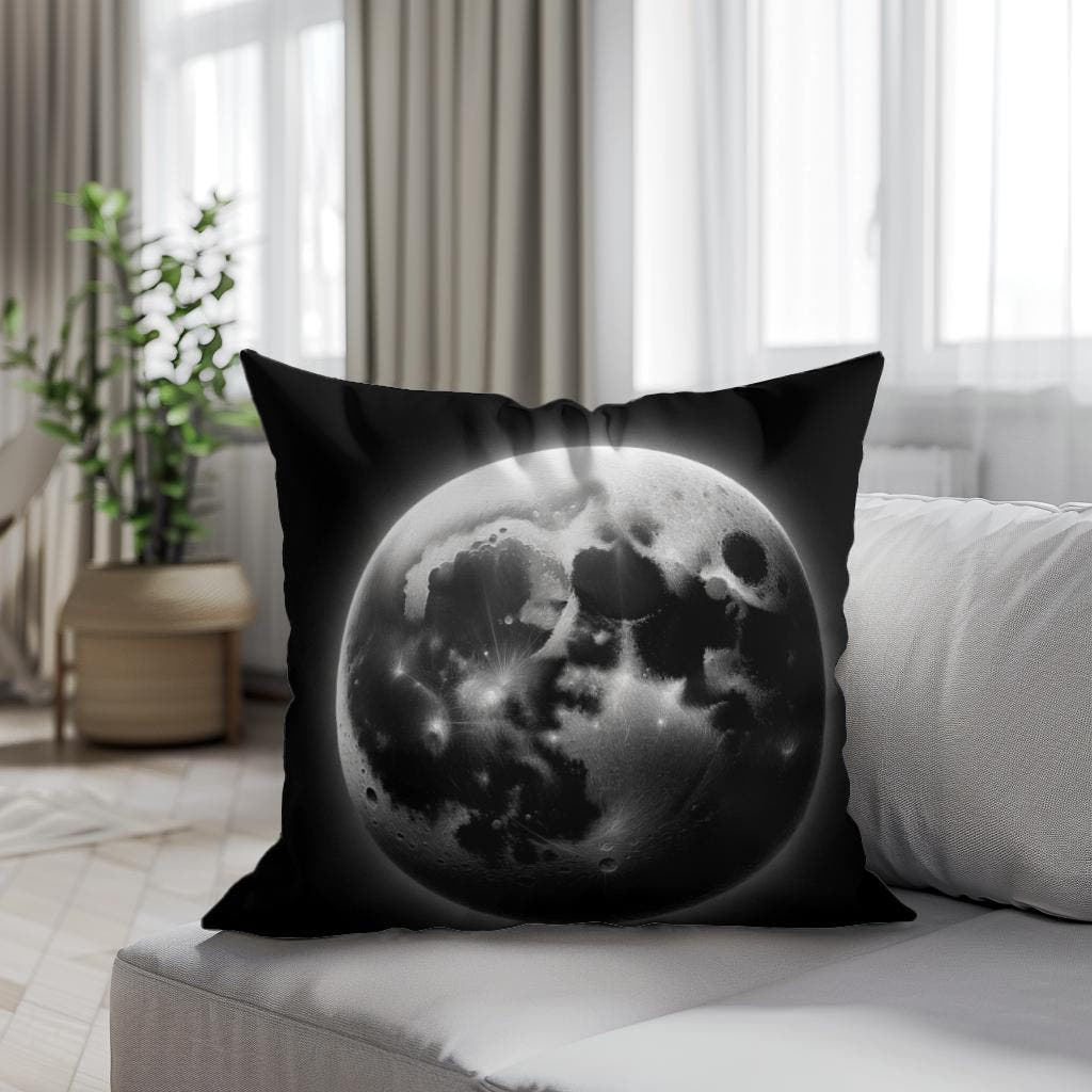 Craters of Lunar Secrets Cotton Cushion - Secondary Image 4