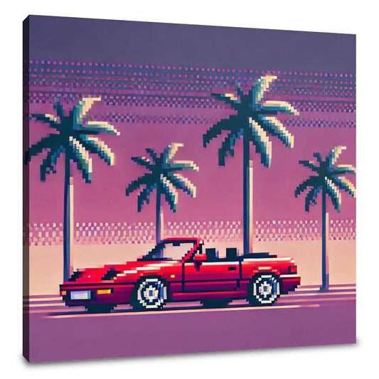 Sunset Cruise Pixel Canvas - Main Image
