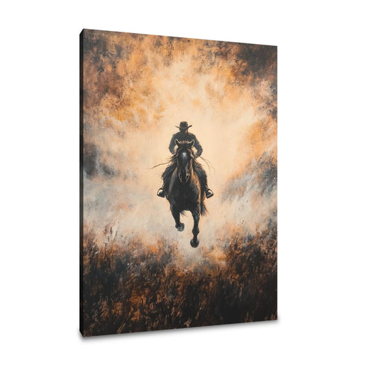 Galloping Horse Dawn Canvas - Main Image