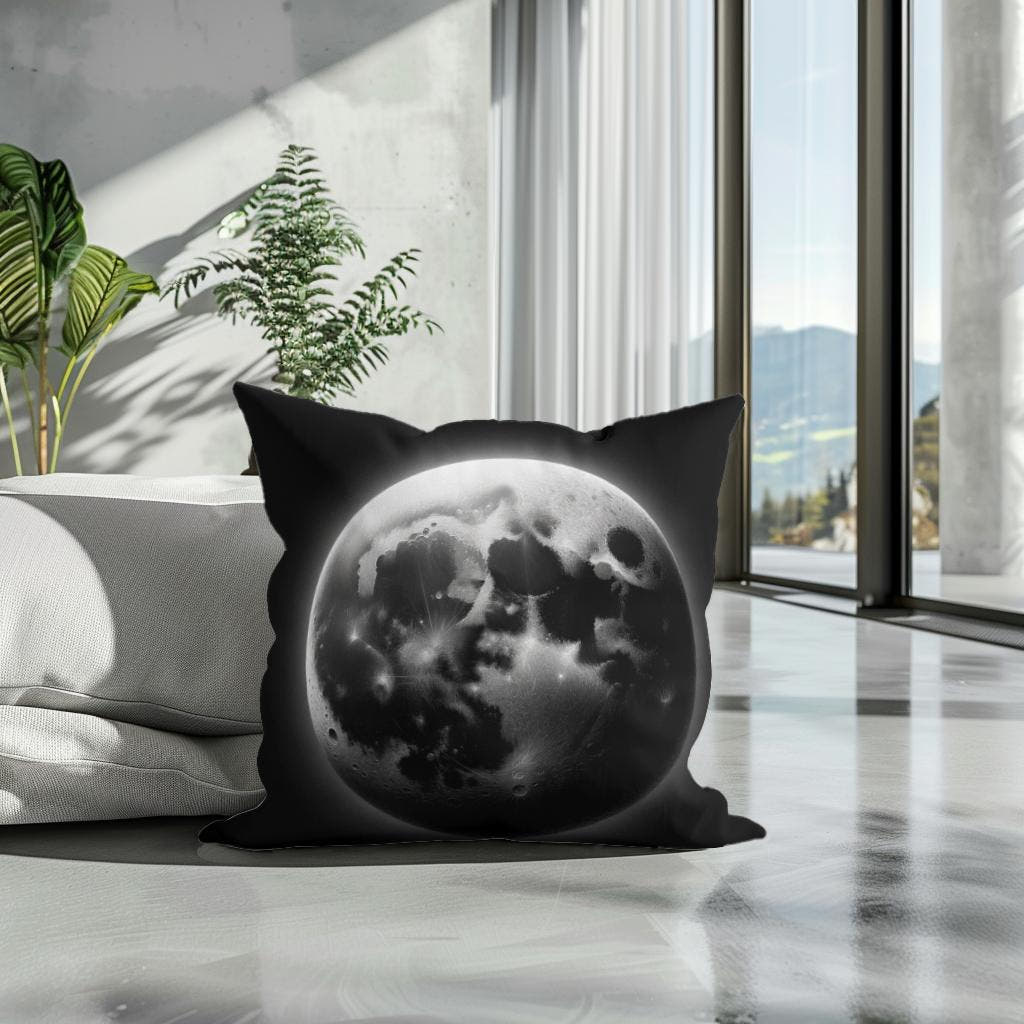 Craters of Lunar Secrets Cotton Cushion - Secondary Image 3