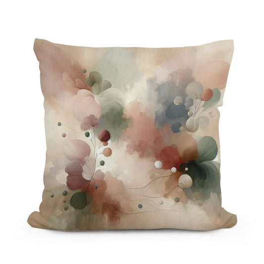 Tranquil Elegance Cotton Pillow - Main Image