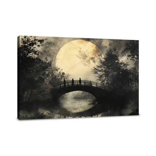 Moonlit Bridge Canvas - Main Image