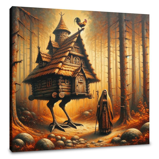 Forest Enchantment Baba Yaga Canvas - Main Image