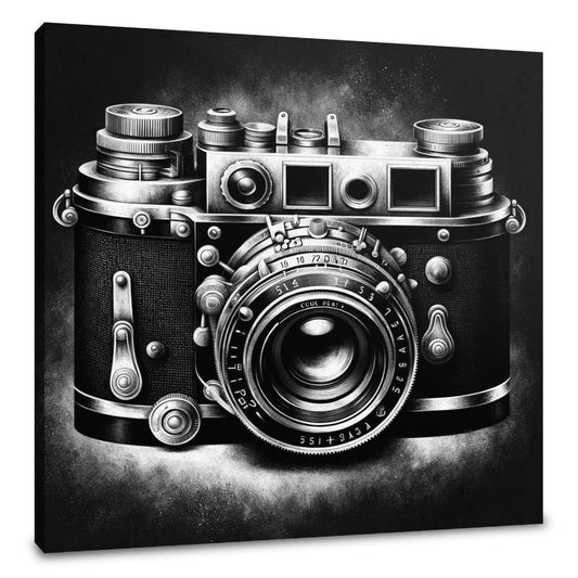 Golden Era: Vintage Camera Canvas - Main Image