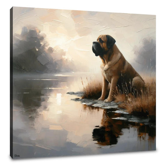 Dawn's Loyalty Bullmastiff Canvas - Main Image