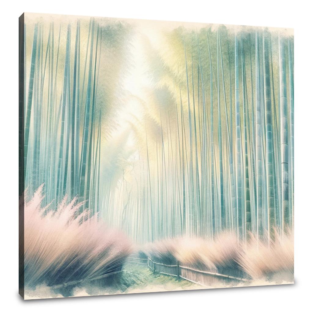 Arashiyama Bamboo Serenity Canvas - Main Image