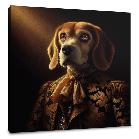 Regal Dawn Beagle Majesty Canvas - Main Image