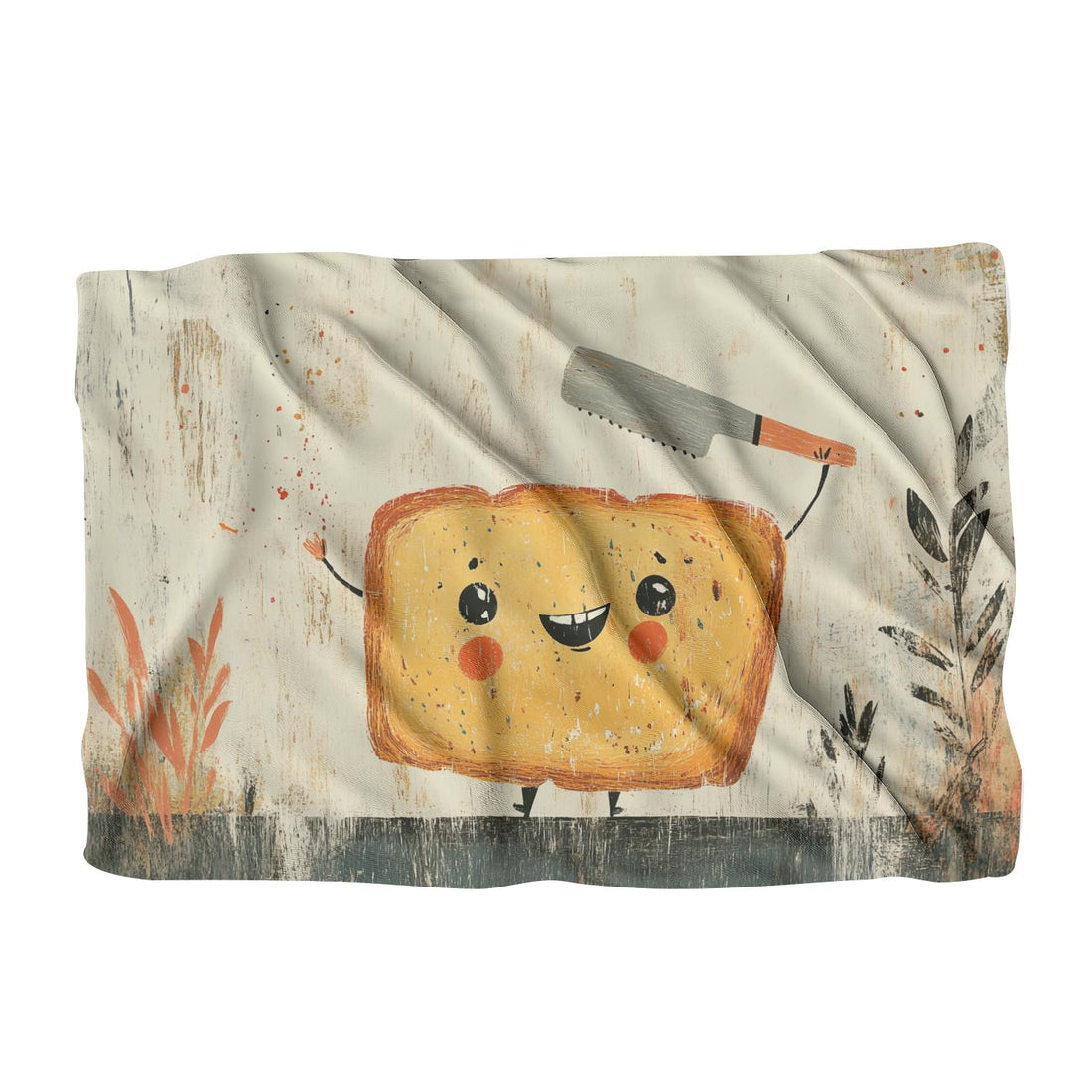 Smiling Bread Blanket