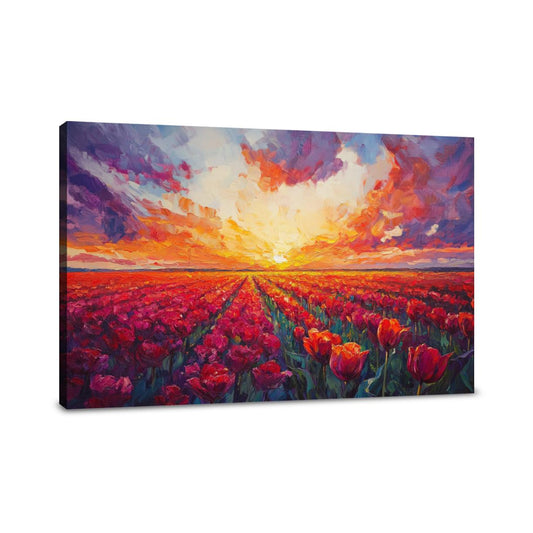 Sunset Tulip Canvas - Main Image