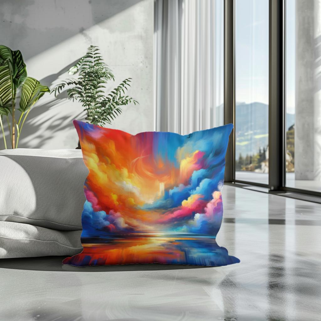 Calm Collision Cotton Cushion - Secondary Image 3
