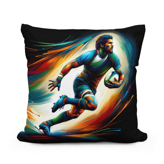 Rugby Action Cotton Cushion - Main Image