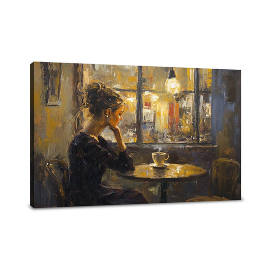 Dusk Coffee Moments Canvas - Main Image