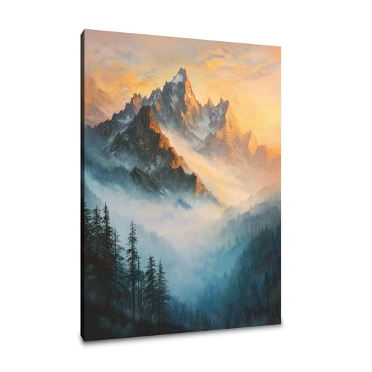 Misty Mountain Sunrise Canvas - Main Image