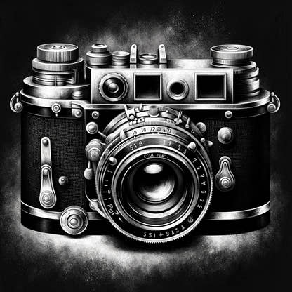Golden Era: Vintage Camera Cotton Cushion