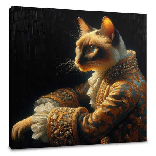Royal Siamese Elegance Canvas - Main Image