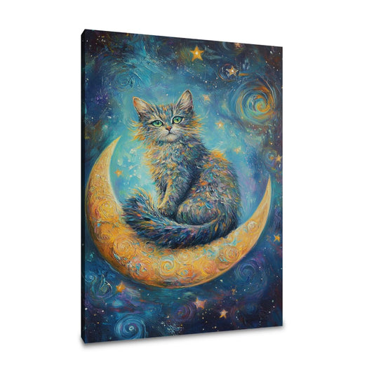Galaxy Guardian Cat Canvas - Main Image